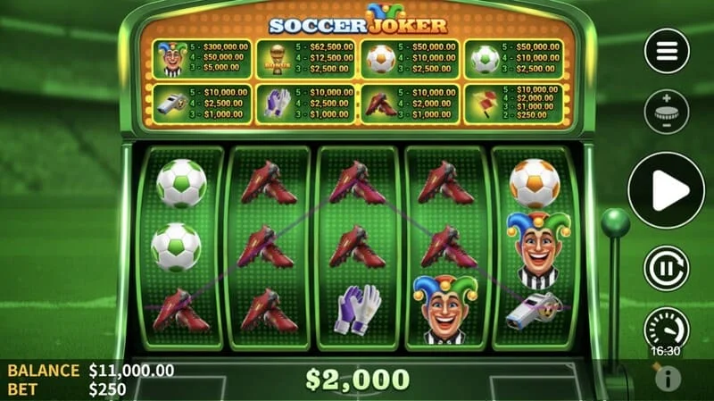 Soccer Joker - combinație câștigătoare pe role